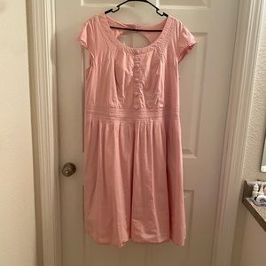 Eshakti cutout back cotton dress